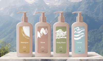 上山採藥2025新隱形壁掛洗沐系列(艾草、H有機、茶系列三種款式)，掛架統一，讓您的旅店實現每季都換新香氛味道 !