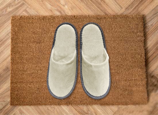 YL-130 (米色) 全包帆布+POE淋膜防滑拖鞋+紙圈 125雙/箱