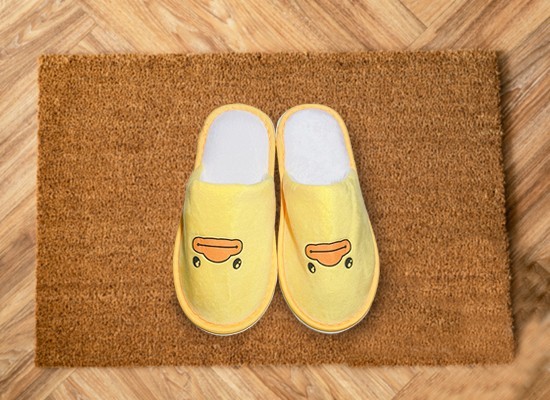 黃色小鴉-防滑兒童拖鞋